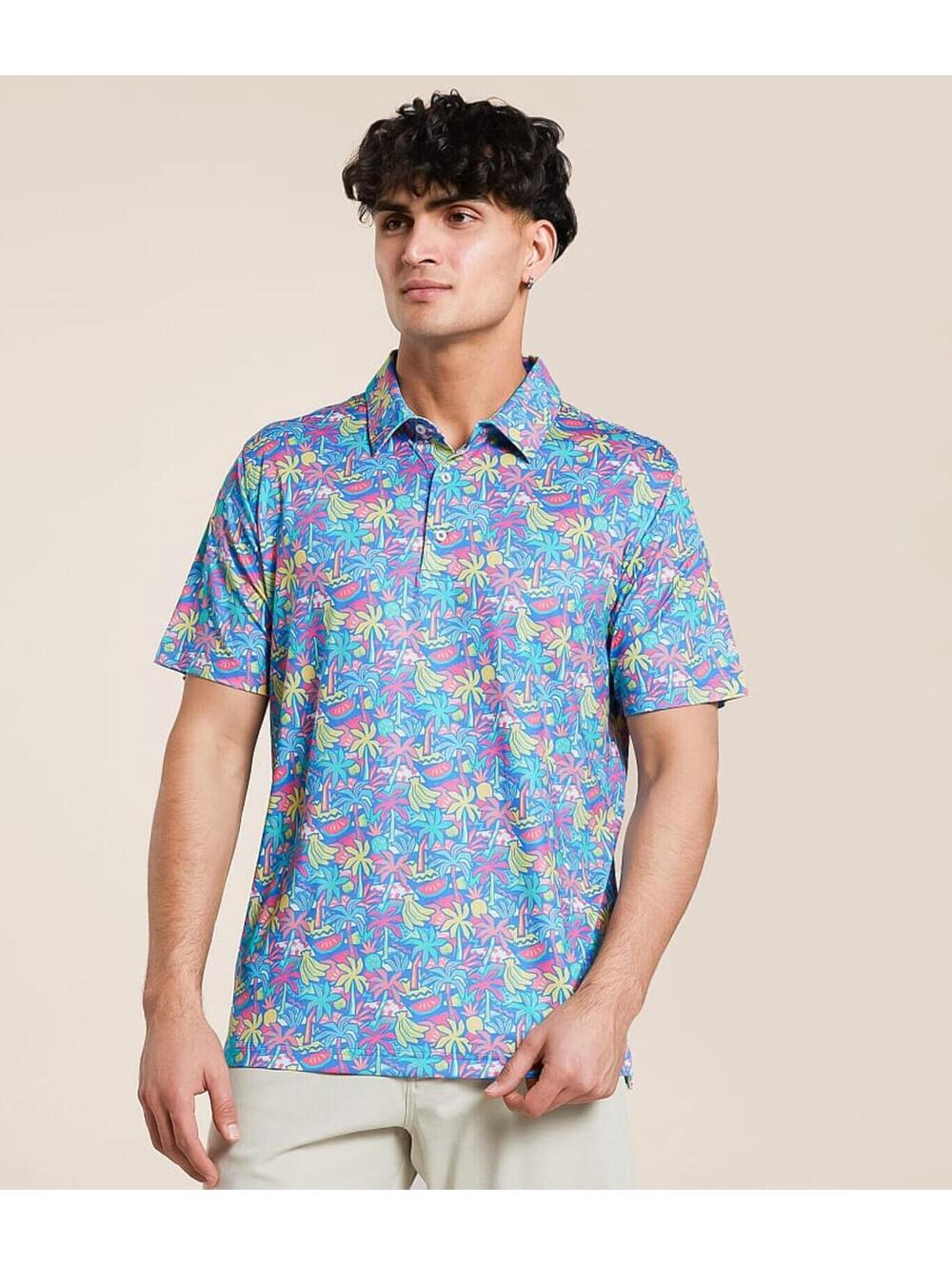 CHUBBIES The Tropical Bunch Performance Polo